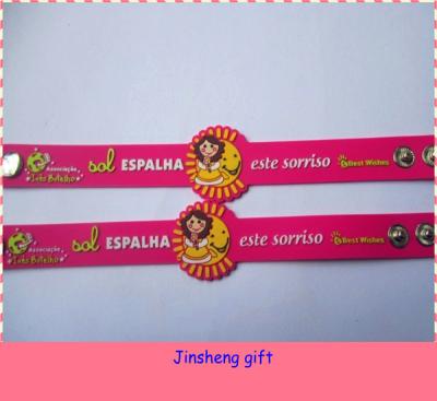 China cheaper price personalized pvc wristband for sale