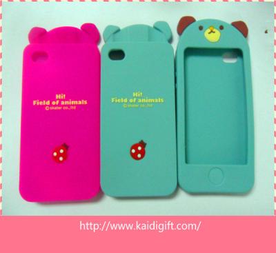 China Cute cartoon cell phone case, Silicone phone case, Silicone mobile phone cover for sale