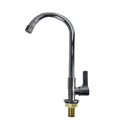 China Other China Factory Direct Plating Single Handle Cold Water Brush Nickel Kitchen Sink Faucet for sale