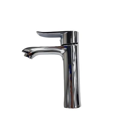 China Chrome Metered Single Handle Single Handle Installation Platform Sink Faucet Factory Supply Hot And Cold Water Basin Faucet for sale