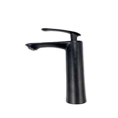 China Hot Metered Bathroom Basin Mixer Taps Single Hole Cold Water Tap Black Basin Faucet Taps Bathroom Sink Faucet for sale