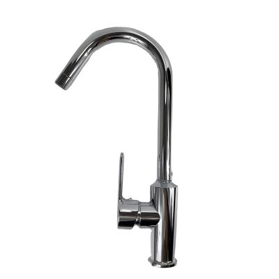 China Kitchen Hot And Cold Faucet All New Chrome Stainless Steel Single Sink Faucet Wholesale Modern Kitchen Faucet Vegetable Wash Faucet Hole for sale