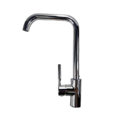 China All Hot And Cold Saving Faucet Chrome Plating 360 Degree Spout Kitchen Sink Mixer Copper Cheap Brass Single Rotating Faucet From China for sale