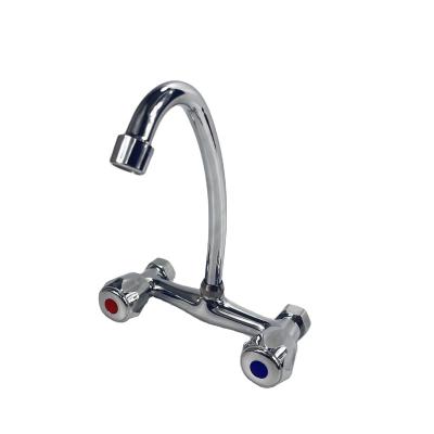 China Hot Selling Brass Plated Brass Plated Long Deck Kitchen Faucet Slide Bar Classic Chrome Free Antique With Side Sprayer for sale