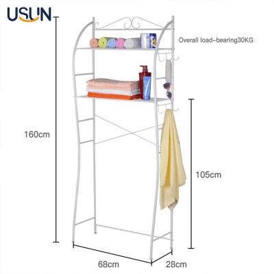 China Latest Sustainable High Quality Washing Machine Toilet Metal Bathroom 3 Tier Storage Rack for sale