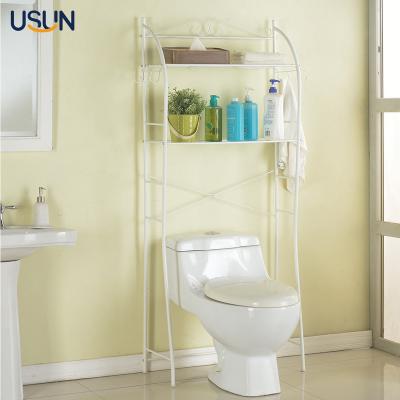 China Sustainable Home Popular 3 Tier Over Toilet Shelves Shampoo Metal Bathroom Organizer Bathroom Storage Rack for sale