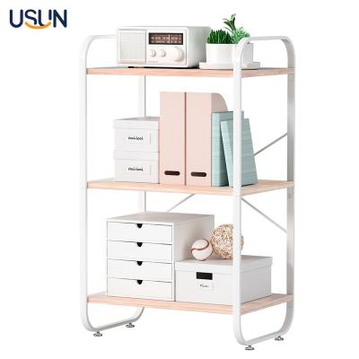 China USUN 3 Tire Wire Wire Warehouse Metal Storage Custom Home Storage Rack for sale