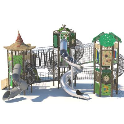 China Park Cowboy Natural Playground Jungle Crossing Outdoor Playground For Outdoor Theme Parks for sale