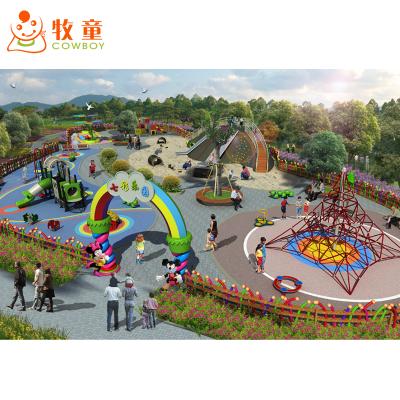 China Customized Outdoor Amusement Park Factory Customized Outdoor Kids Amusement Park Playground Equipment for sale