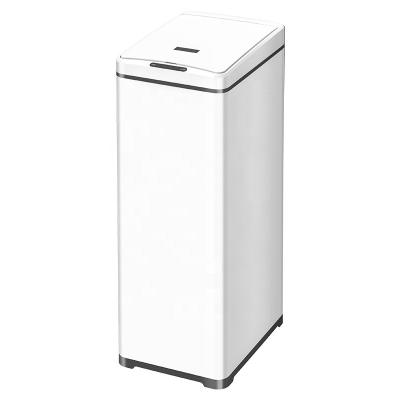 China 50L Sensor Dust Bin Trash Bin Induction Smart Automatic Waste Bin 13 Gallon Slide Open Touchless Hotel Kitchen Viable Smart Automatic Waste Bin for sale