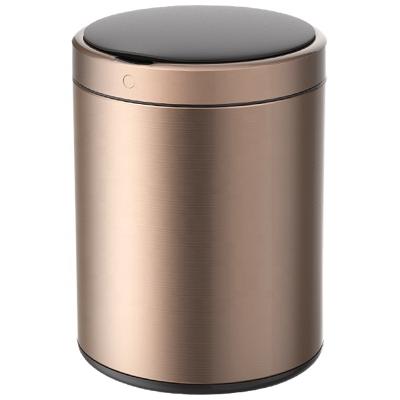 China Household 9L Kitchen Dust Catcher Dustbin Bins Waste Bin Automatic Smart Viable Metal Smart Waste Bin Stainless Steel for sale