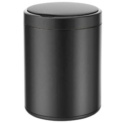 China Smart Viable Automatic Trash Bin Household 9L Kitchen Sensor Trash Bin Dust Bin Electronic Metal Bathroom Diaper Bucket for sale