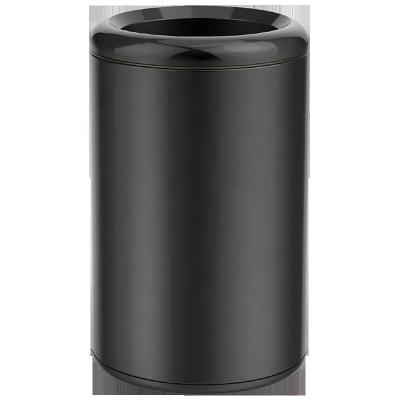 China RTS 12L Round Trash Can Storage Bin Bucket Bin Dustbin Viable Dust Open Top Waste Steel Open Lid Metal 25*25*40.5* for sale