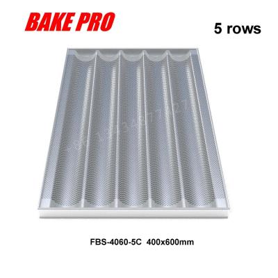 China 0BAKE PRO FBS-4060-5C Sustainable Aluminum Baking Tray With Nature Baguette Finishing Pan 400x60mm With 5 Tiers for sale