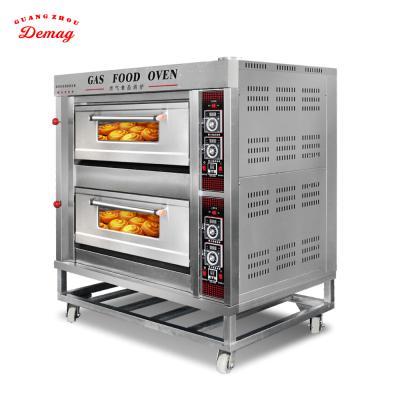 China RQCL-24 Bread Double Decks Gas Baking Oven for sale