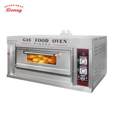 China RQCL-12 Bread Deck Gas Single Baking Oven For Small Bakery for sale