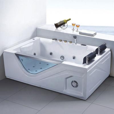 China New Design Whirlpool Whirlpool Bathtub Cheap Price Modern Glass Acrylic Corner People White Hydromassage Bathtub 2 for sale