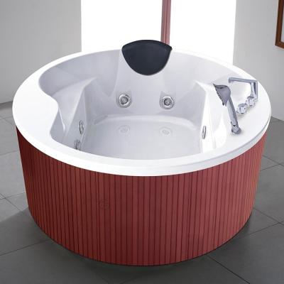 China Portable Whirlpool Removable Round Bathtub Body Massage Popular Design Model for sale