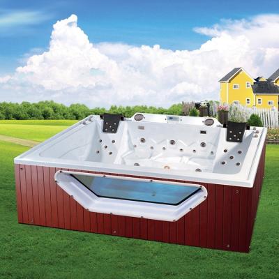 China Round Body Massage Rectangle Whirlpool Spa Hydrotherapy Home Spa 5 Person Hot Tub for sale