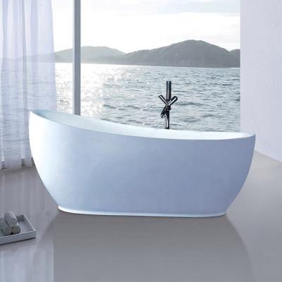 China 1.4m Length Modern Decorative Home Bathroom Acrylic Oval Tub for sale