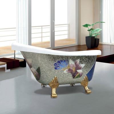 China Modern Jetted Tub Prices Clear Black Clawfoot Bathtub Small Jetted Tub for sale