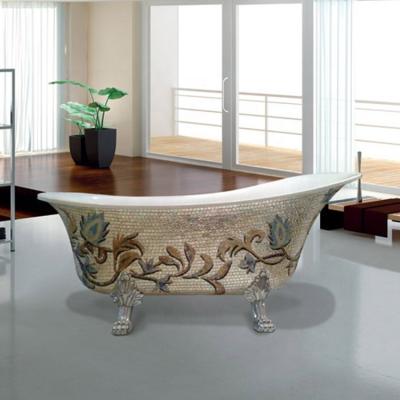 China Modern Antique Royal Bath Tub Acrylic Shallow Bath Tub for sale