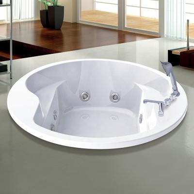 China Acrylic Body Massage 2 People Drop-in Whirlpool Bathtub 1500mm Massage Bathtub Spa Tub Made in China for sale