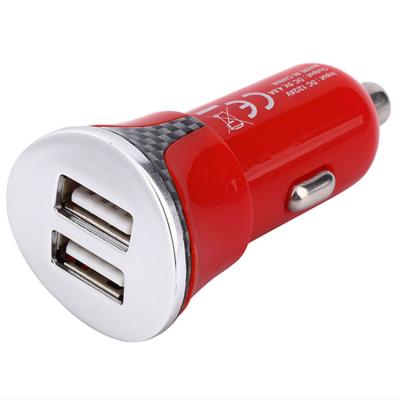 China UniversalÂ   Wholesale Cheap Portable Dual USB Car Dual Port Car Charger Adapter PD Fast Charging Usb Car Fast Charging Dual Charger for sale