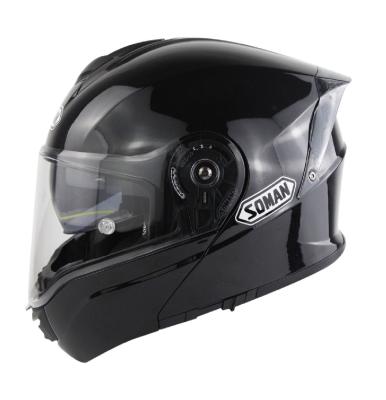 China Gloss black shiny Street Flip up Casco modular helmet cascos para moto motorcycle accessories motorbike helmet for sale