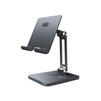 China Dustproof Desk Use Desk Stand Height Adjustable 4-14 Inch Aluminum Smartphone Tablet Stand for sale