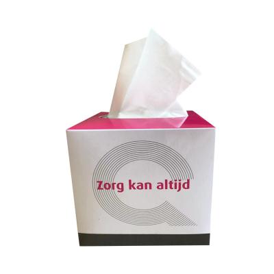 China Wholesale Ultra Soft Virgin Pulp Facial Tissue Box Tissue 3 Ply Cube Box With High Absorbency For Europe Netherlands for sale