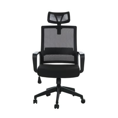 China Ergonomic Design Adjustable Swivel High Back (Height) Home Office Chairs Headrest Mesh Fabric Chair For Computer Desk for sale