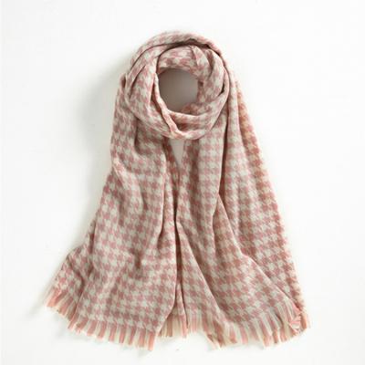 China Wholesale Clothing Decoration Autumn Winter Other Classic Tassel Plaid Pashmina Wrap Shawl Soft Warm Scarves for sale