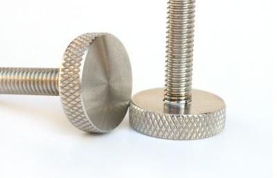 China Stainless Steel Knurling Thumb Screw DIN653 Thin Type for sale