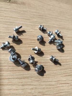 China Little Size SEMS Screw / Combination Screw Composed of Allen Cap Head Screw , A Flat Wahser & a Spring Washer for sale