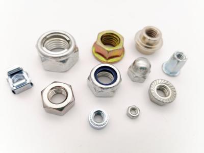 China All Kinds of Metal Steel Hex/Round Nuts (Heavy/Thin) with or without Insert to be Customized or Standard for sale