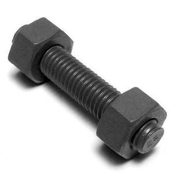 Cina ASTM A193 B7 Stud Bolt C/W ASTM A194 2H Pesante Noce Esessuale e Lavatrice Rotonda Piatta Rivestita con Zinco in vendita