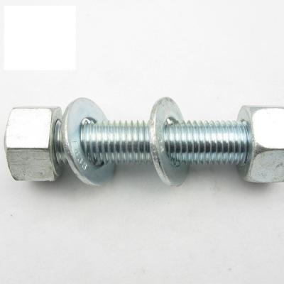 Cina Dimensione M2-M72 Metrica Rod Stud completamente a filo con 2 Noccioline Hex Pesanti e 2 Lavatrici Placcate con Zinco in vendita