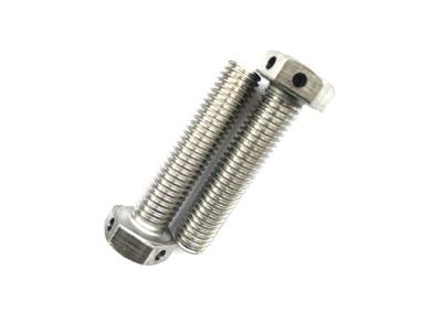 China SS304 SS316 Passivated Hex Head Bolts Fully Threaded With Wire Holes for sale