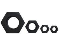 China Zwart Platerentype van de Koolstofstaal Hexagon Borgmoer met Fijne Draad Te koop