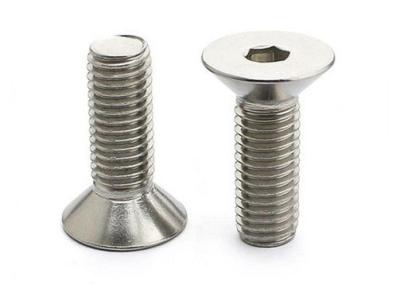 China Stainless Steel Allen Driver Flat Head Screw DIN7991/ Hex Socket Countersunk Head Machine Screw for sale