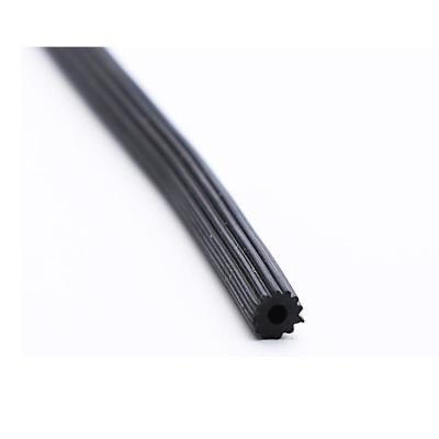 China Modern 4.5mm 5mm PVC Netting 5.5mm Solid Cavity Sealing Rubber Strip To Ghana Togo Africa for sale