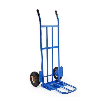 China Foldable Two-wheeled foldable hand trolley heavy-duty foldable industrial tools for sale