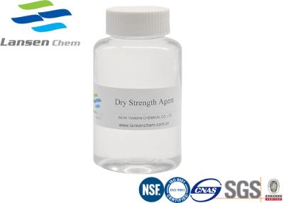 China Light Yellow Dry Strength Agent Viscosity Liquid PH3 - 5 Transparent for sale