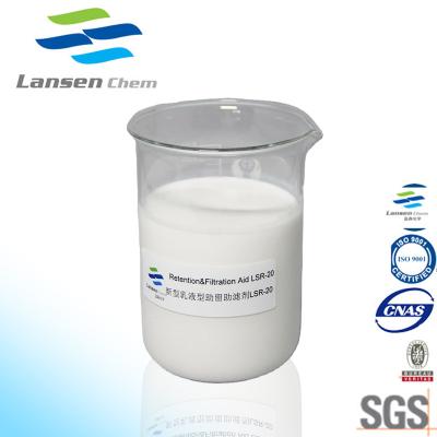 China LSR-20 Retention Filtration AID For Culture Paper Low Dosage 300-1000 Grams Per MT Paper for sale