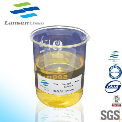 China Wet Strength Agent Chemical Light Yellow Transparent Liquid papermaking industry Flex Rate for sale