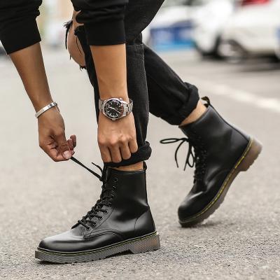 China Fashion trend Martin boots 2021 new fall tidal england short female boots thick bottom students increase high net red biker boots 9916 for sale