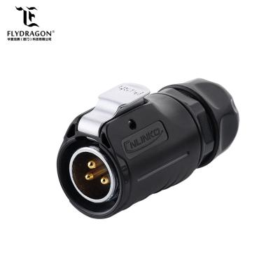 China Good Price Led Screen 3 Pin Circular Power Connector Plug and Socket for sale