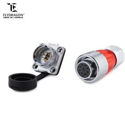 China Motor Box Bayonet Lock Quick Connect Electrical Connector,Male and Female Connectors with Metal & Silica Cap for sale