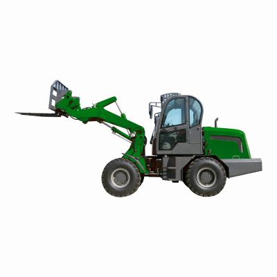 China Garment Shop 1.5t Mini Small Wheel Loader Machine With Euro Quick Coupler Sweeper Attachment for sale